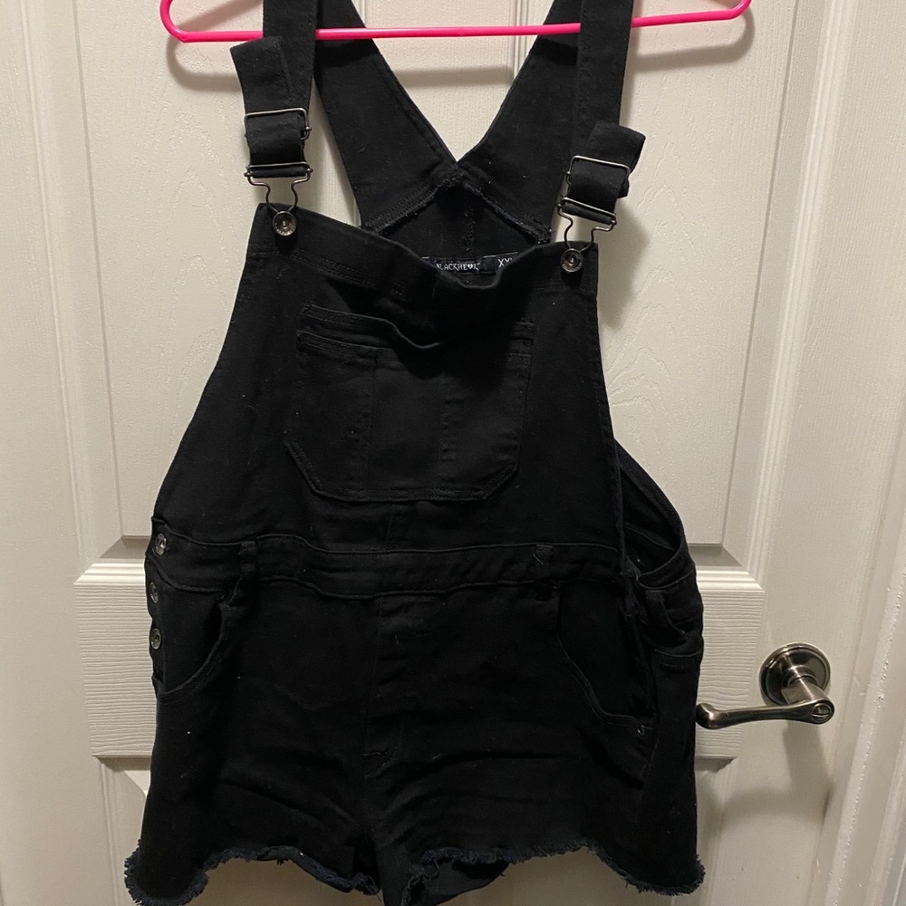 Short Black Overalls